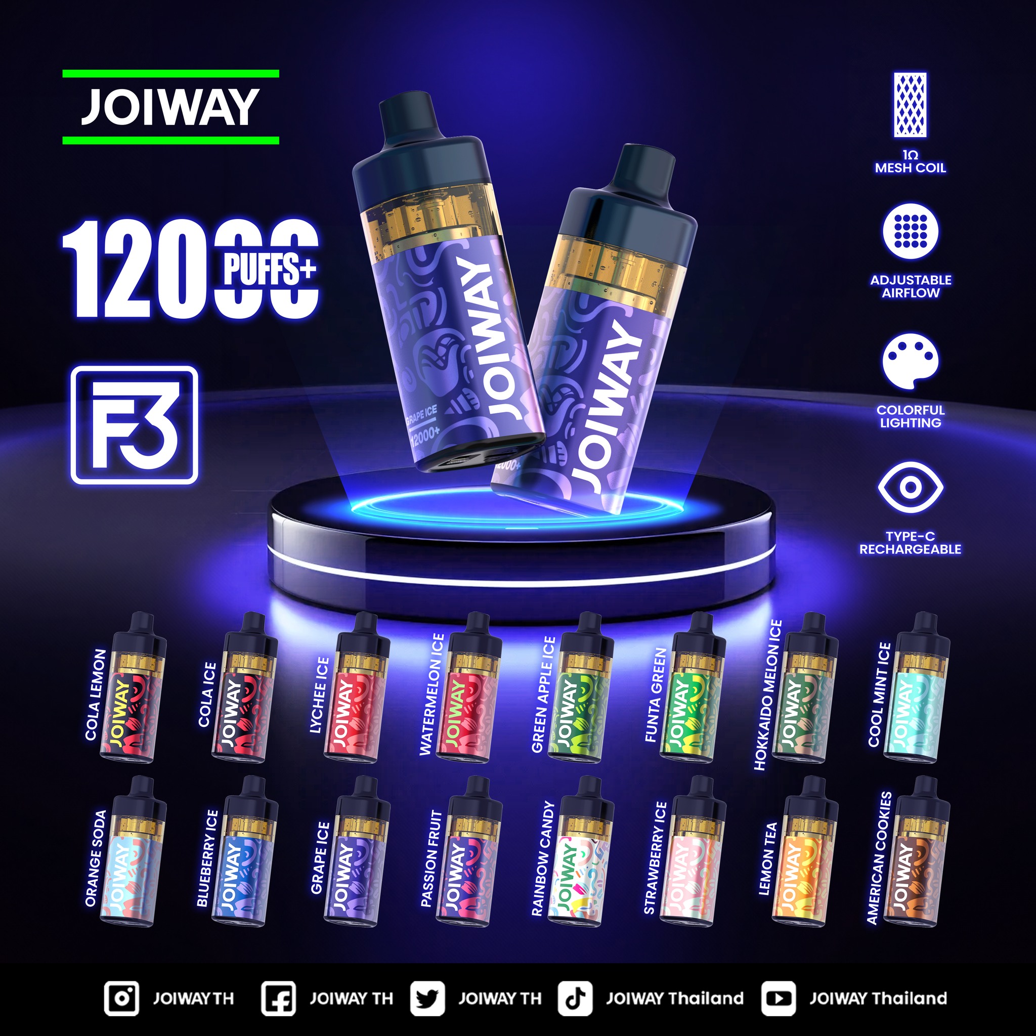 Joiway F3 12.000 Puffs
